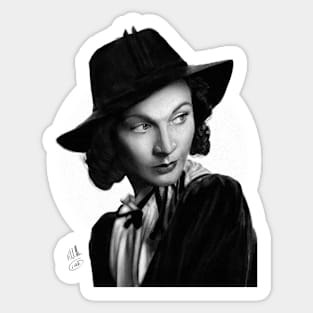 Retro Divas: Vivien Leigh Sticker